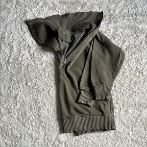 Aerie Women's Olive Zip-Up Hoodie